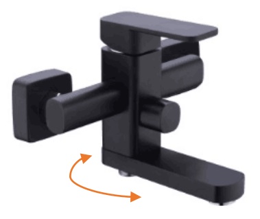 NOBEL Bathroom Shower Mixer N-7702B-BK